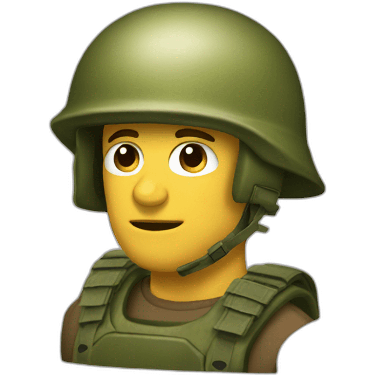 broked military helment emoji