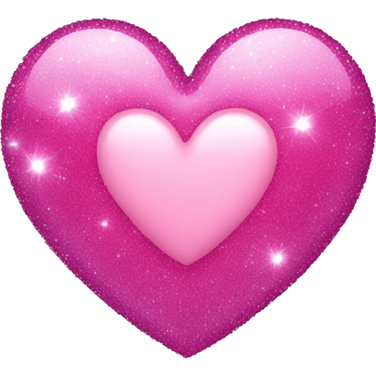 Pink sparkle heart  emoji