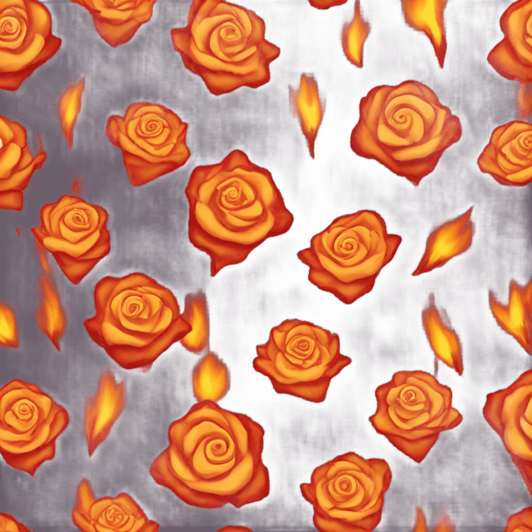 Rose in fire  emoji