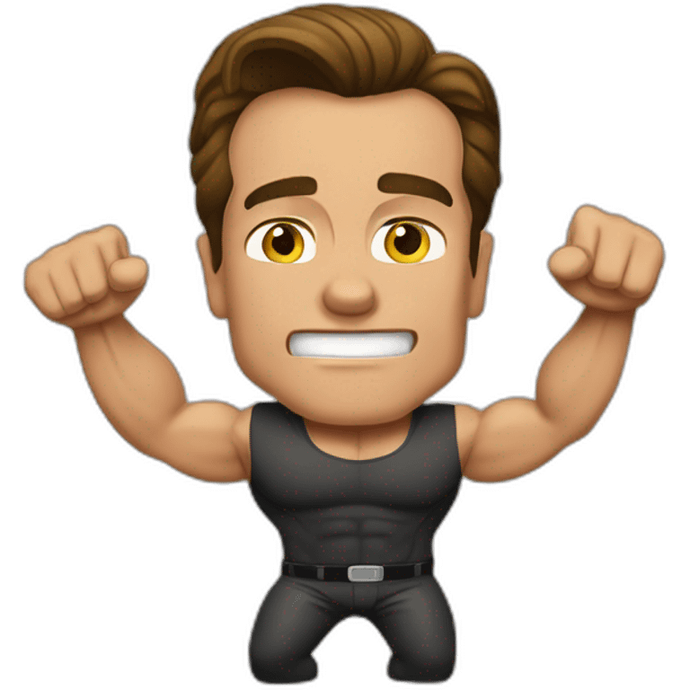 arnold schwarzenegger doing famous "just do it" pose emoji