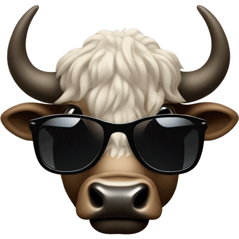 Buffalo in sunglasses emoji