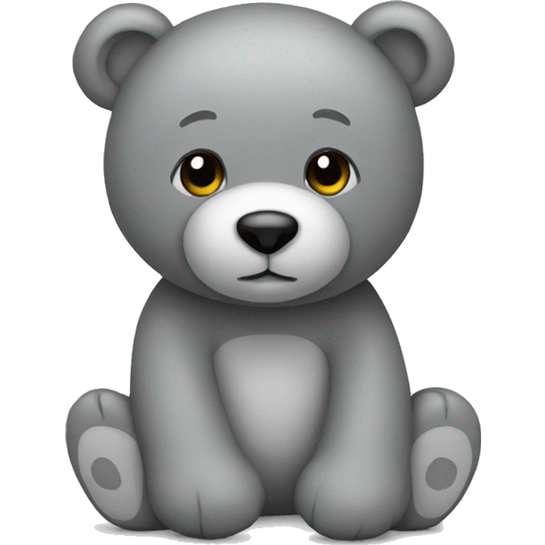 grey teddy bear emoji