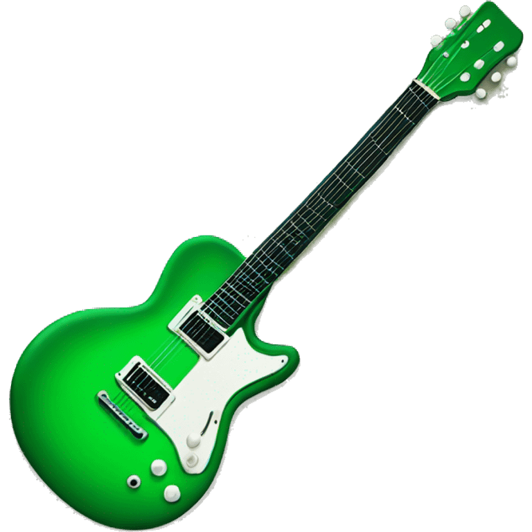 Green guitar emoji