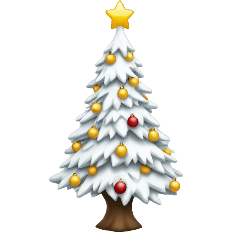 white christmas tree emoji