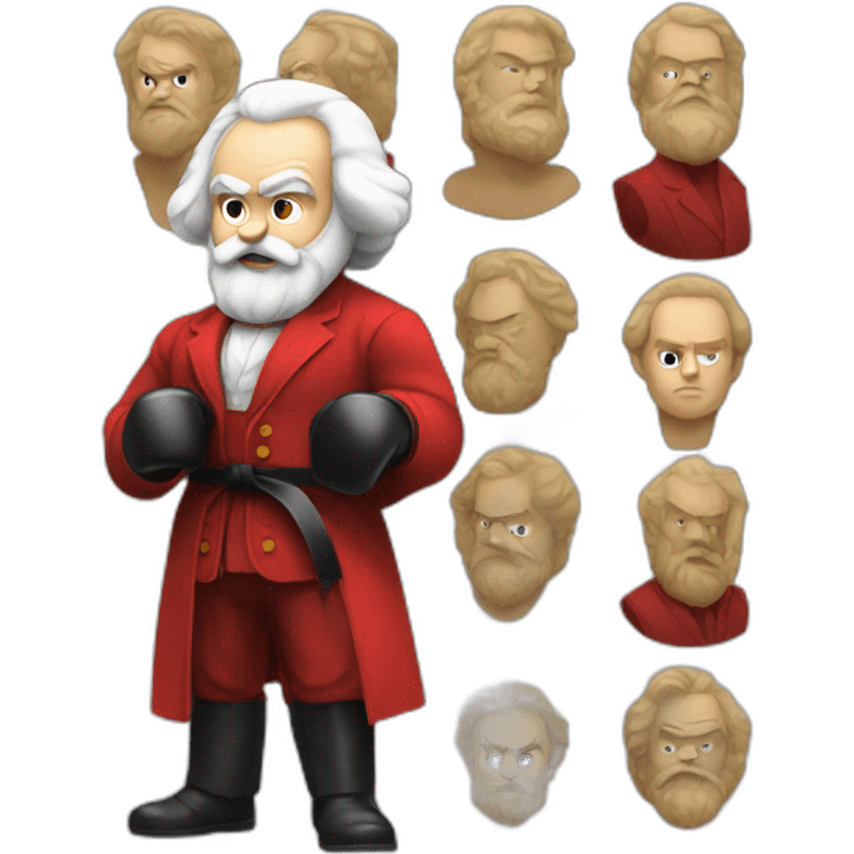 karl marx boxing in the ring emoji