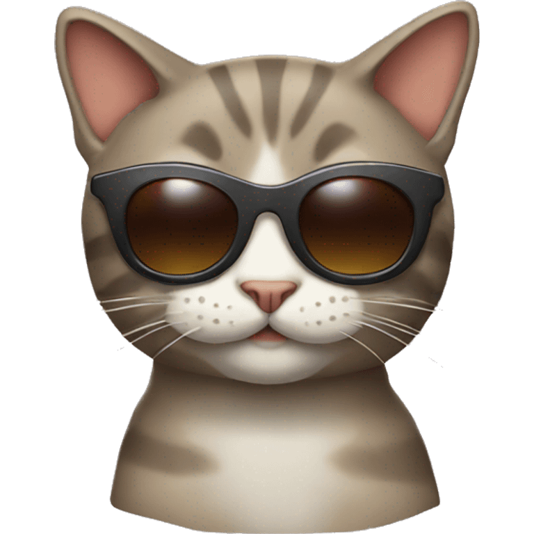 cat whit sunglasses emoji