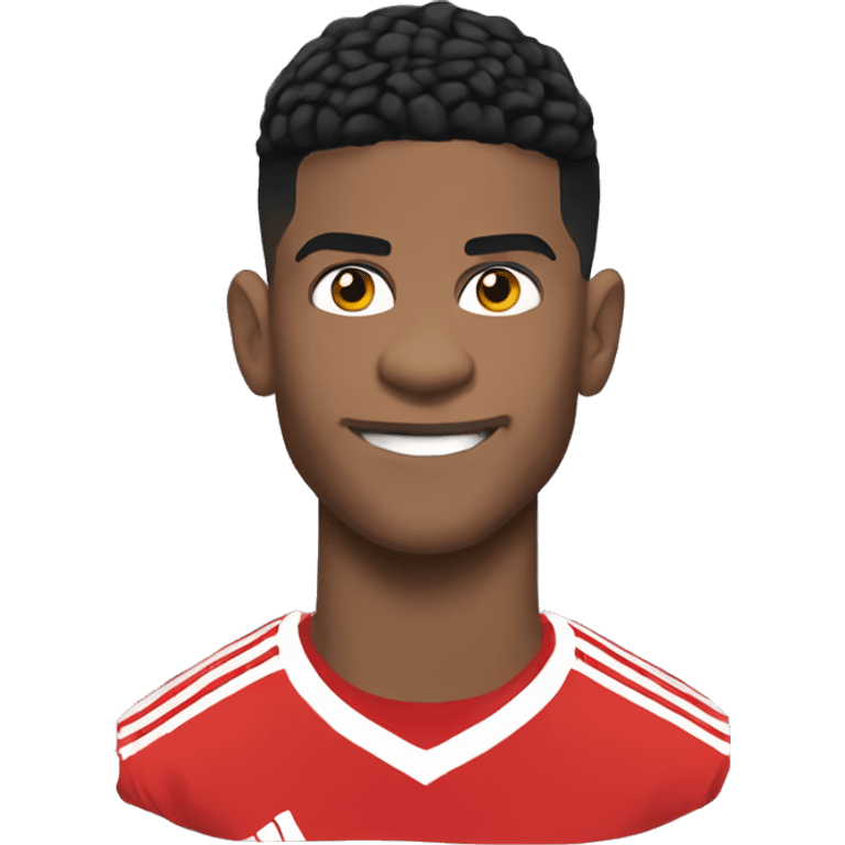 Rashford with the premier league trofy emoji