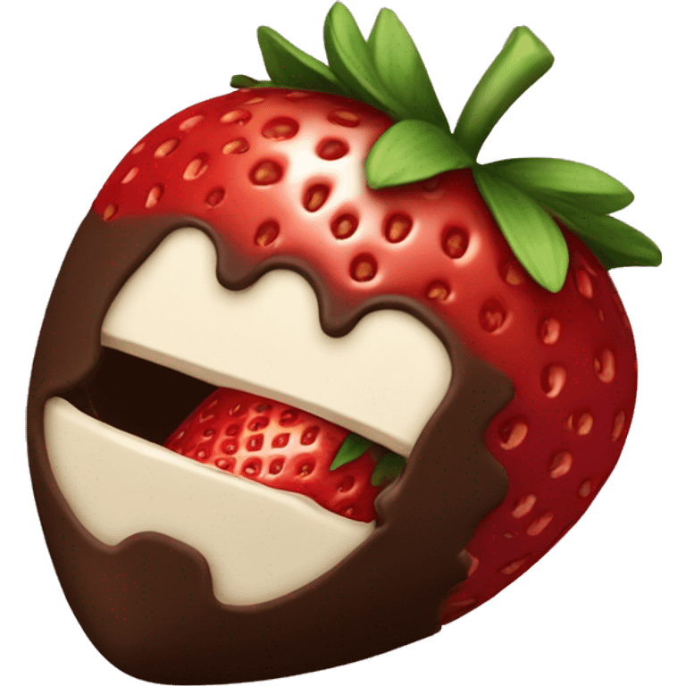 Chocolate covered Strawberry  emoji