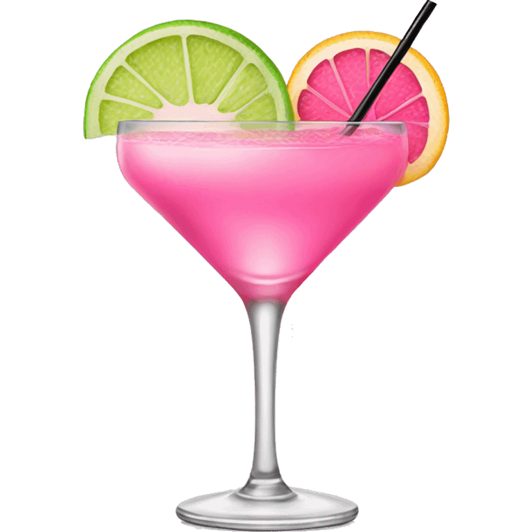 Pink cocktail emoji