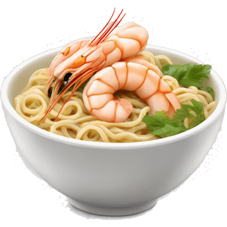 Vietnam noodles with prawns emoji