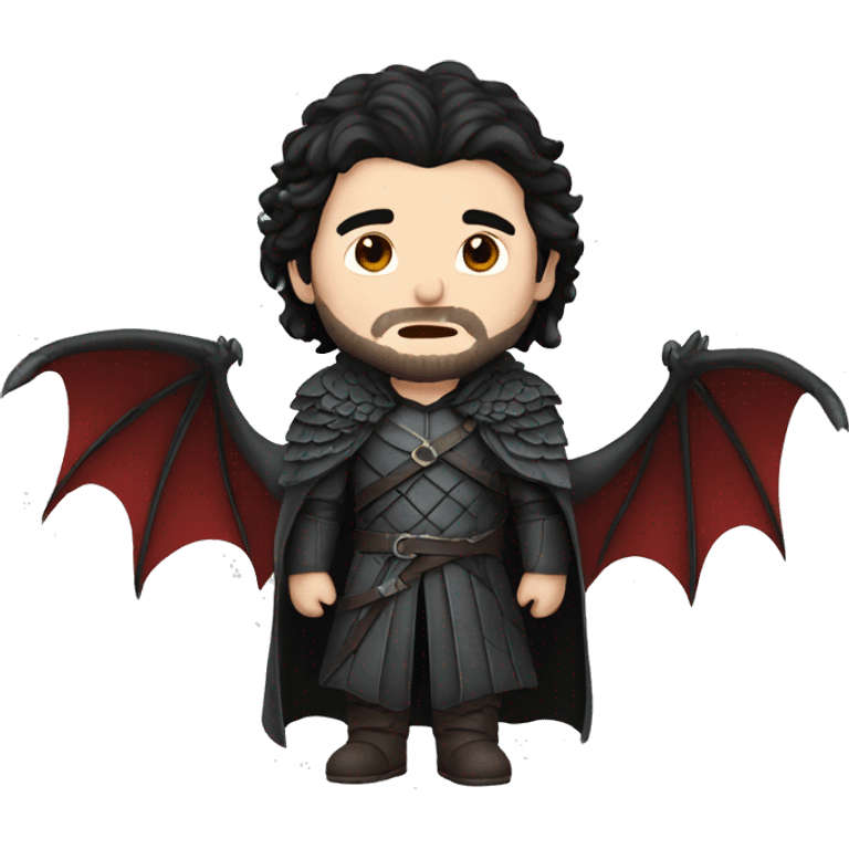 jon snow + dragon emoji