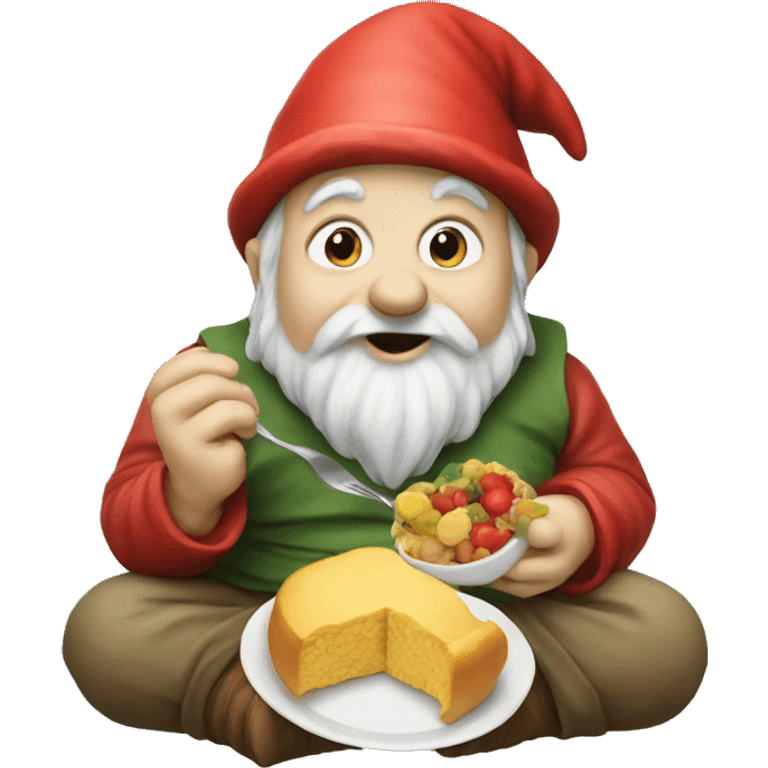 Gnome eating emoji