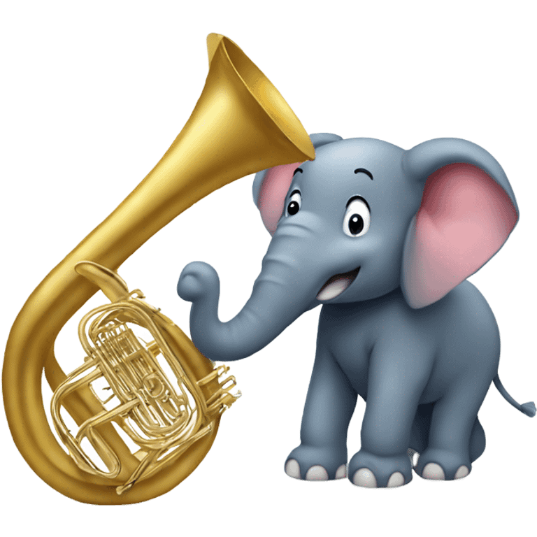 Elefant with Tuba emoji