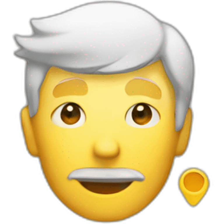 Men saling his product at a customer emoji