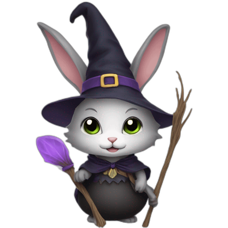 bunny witch emoji