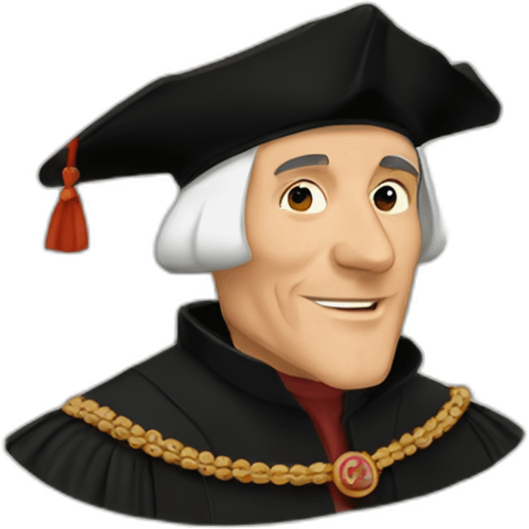 Thomas More and confettis emoji