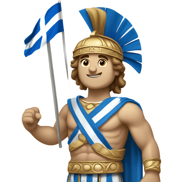 Alexander the great hellas Greek flag emoji