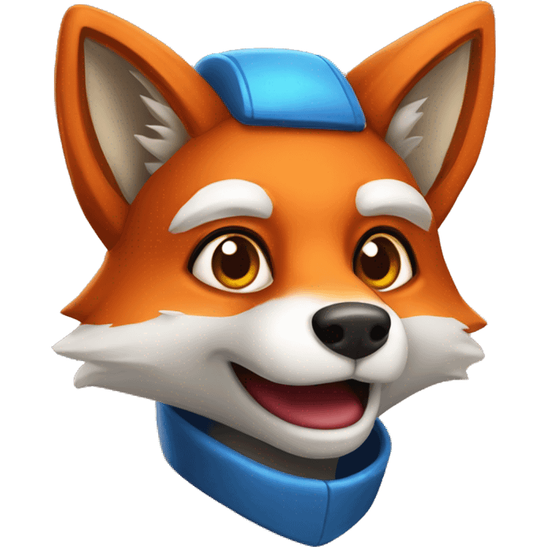 Fox as a Game design team mascot  emoji