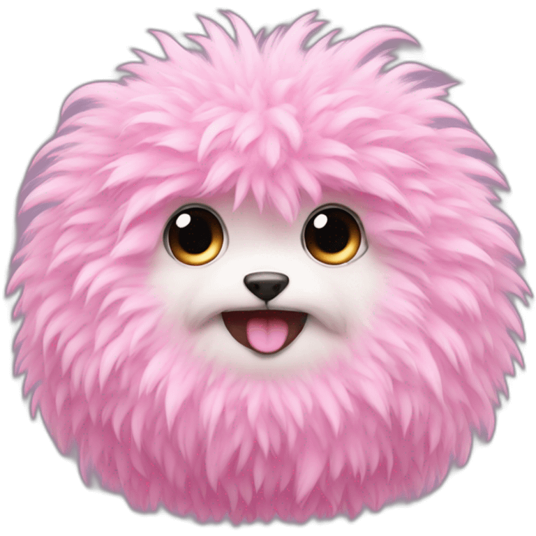 pink fluffy creature emoji