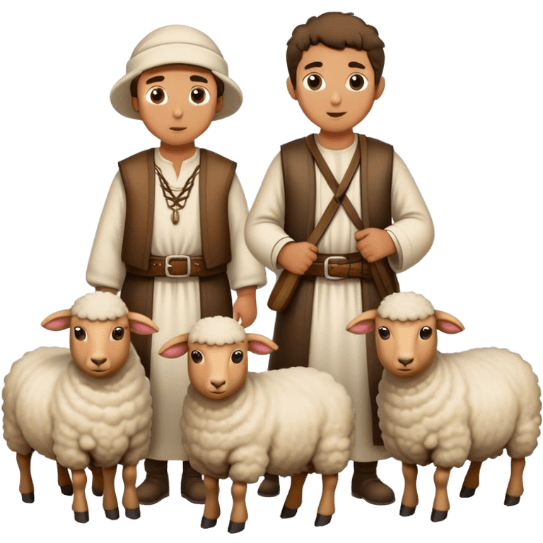 Four Shepherds with a flick of sheep emoji