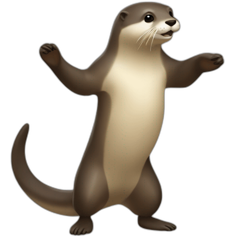 Une loutre qui danse emoji