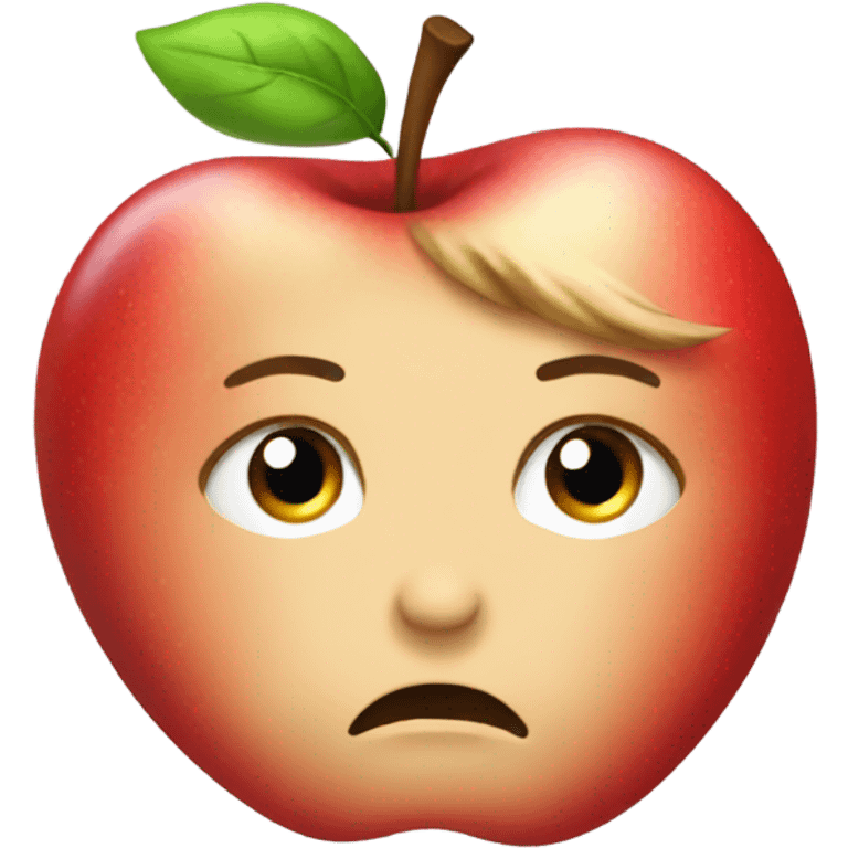 Sad apple wearing Taylor swift merch emoji