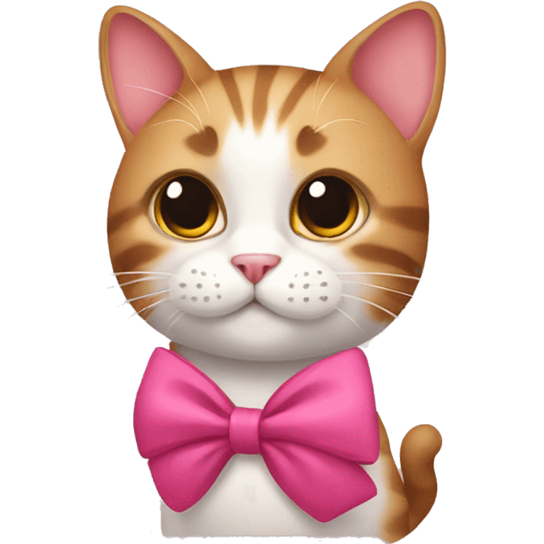 Cat with bow emoji