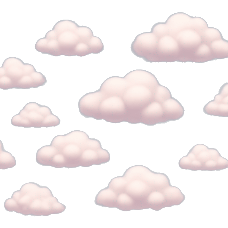 soft, fluffy, and aesthetic clouds emoji