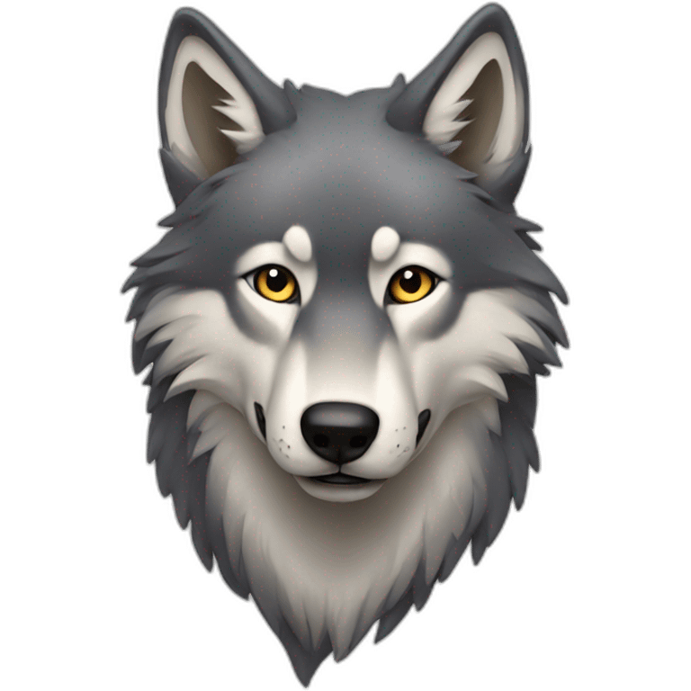 Wolf love emoji