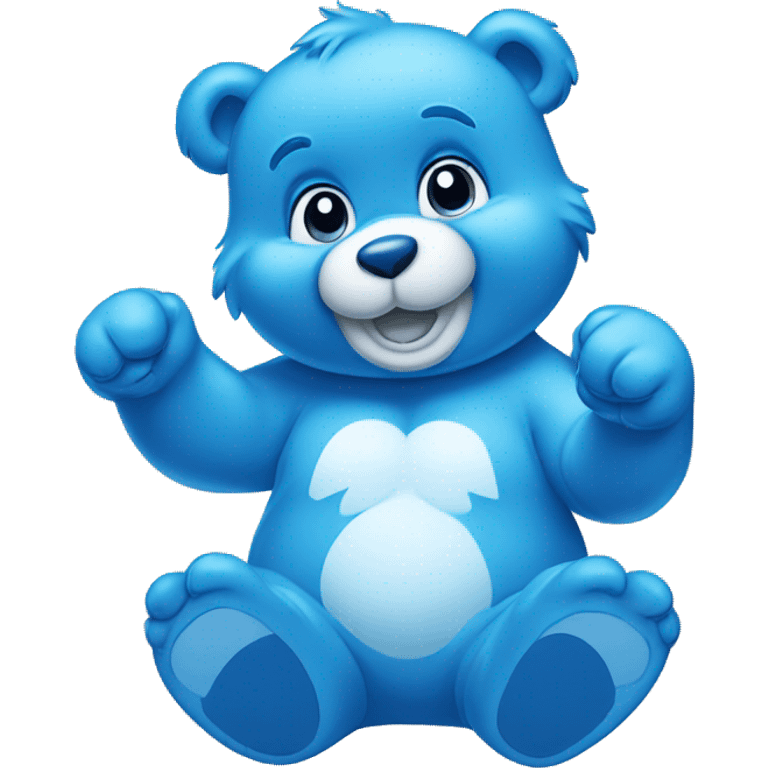 Blue care bear emoji