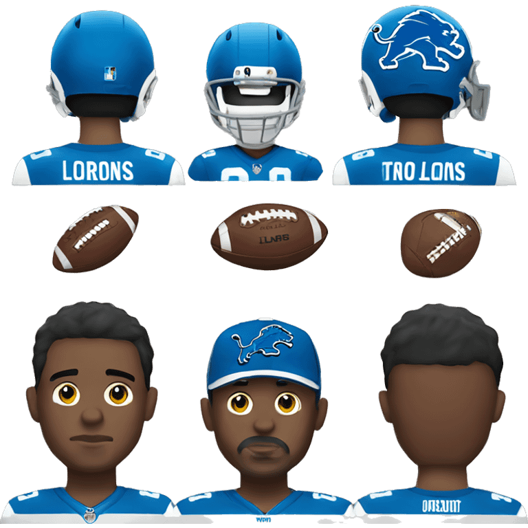 Detroit Lions Football  emoji