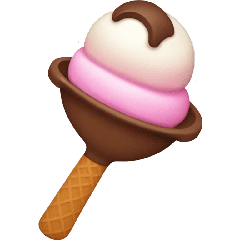 neopolitan ice cream scoop emoji