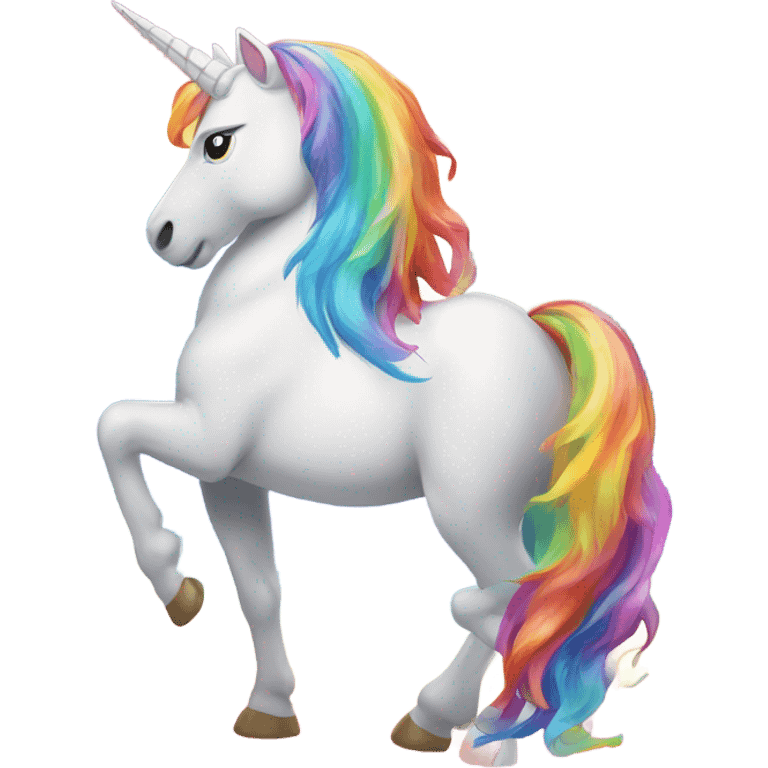 Unicorn rainbow emoji