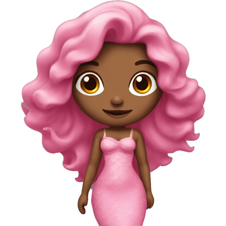 mermaid in a pink dress emoji