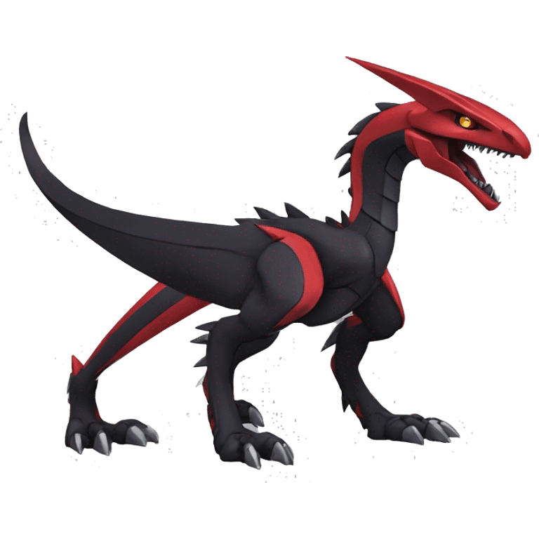  Cool Edgy Black Red Digimon-Fakemon-Raptor-Genesect-Dragon full body emoji