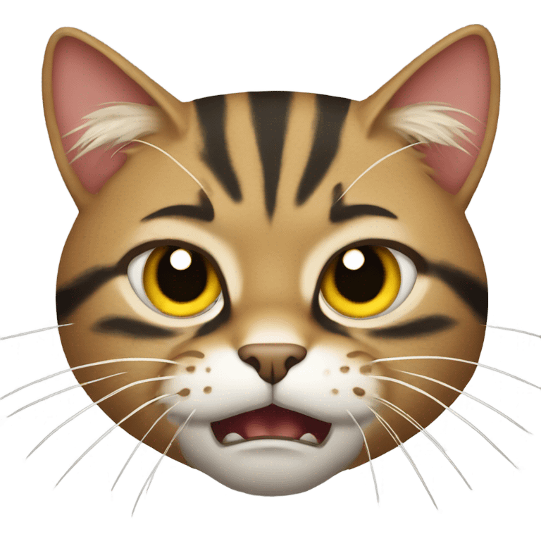 Angry tabby cat emoji