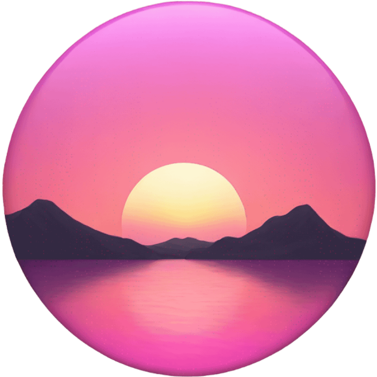 Pink sunset emoji