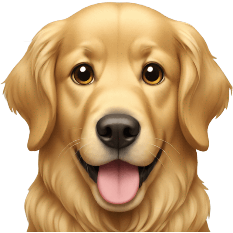 Golden retriever dog emoji