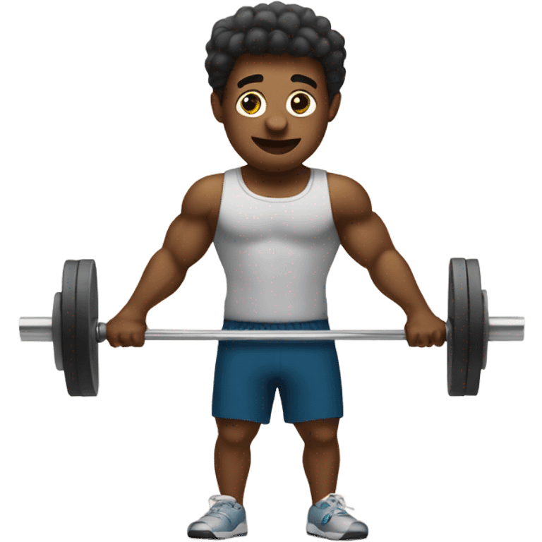 shizzy lifting weights emoji