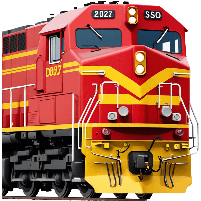 Diesel Locomotive - EMD SD70 (Model Year: 2021) (Iconic colour: Red and yellow) emoji