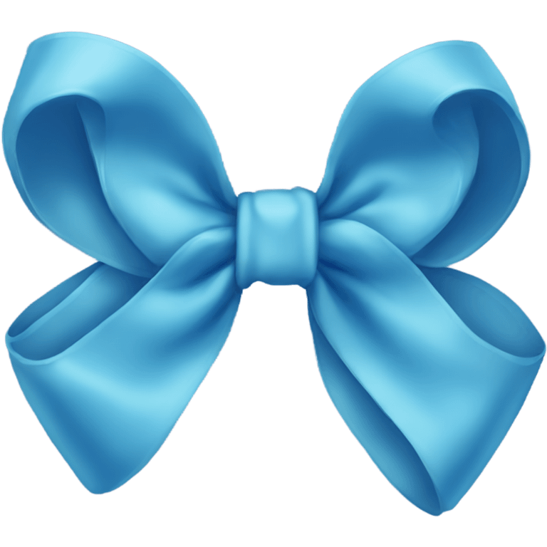 blue bow emoji