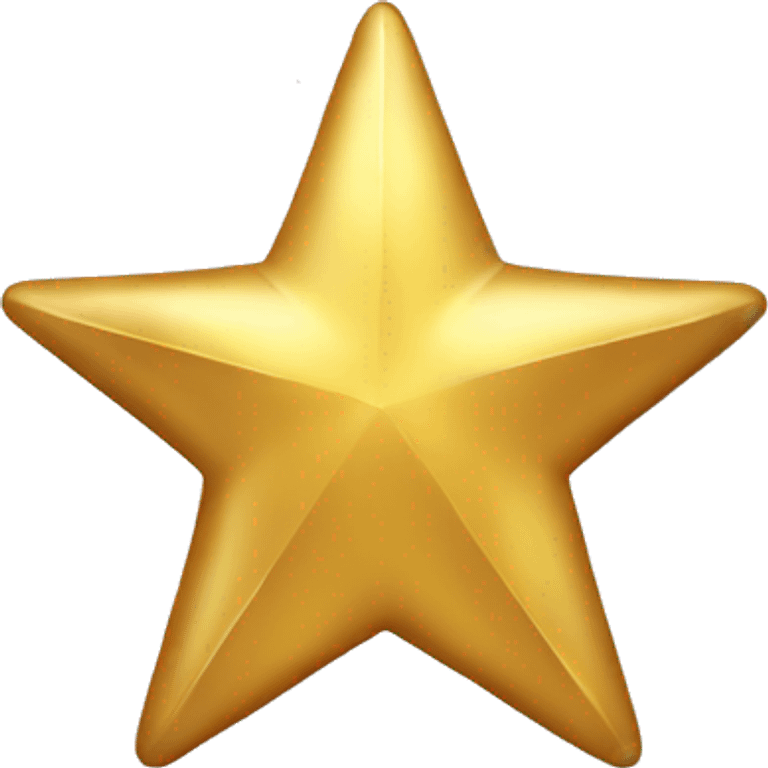 Gold star, cartoon style emoji