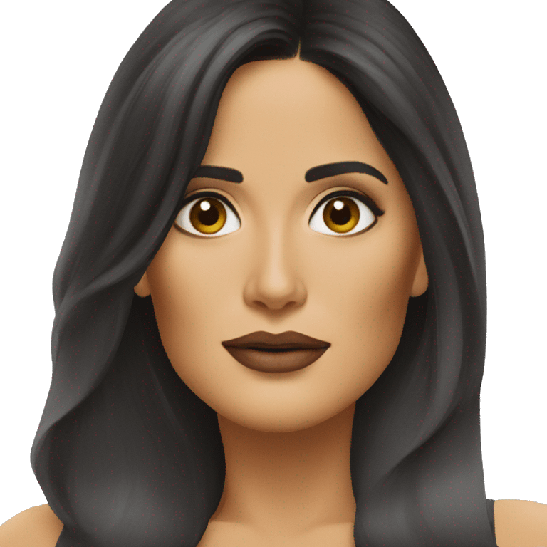 salma hayek face emoji