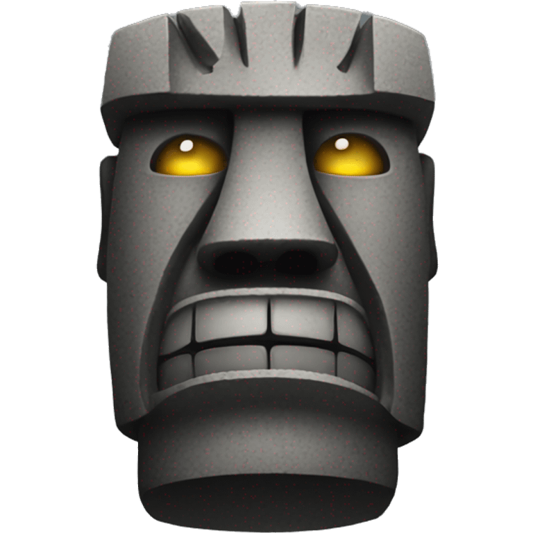 angry moai emoji