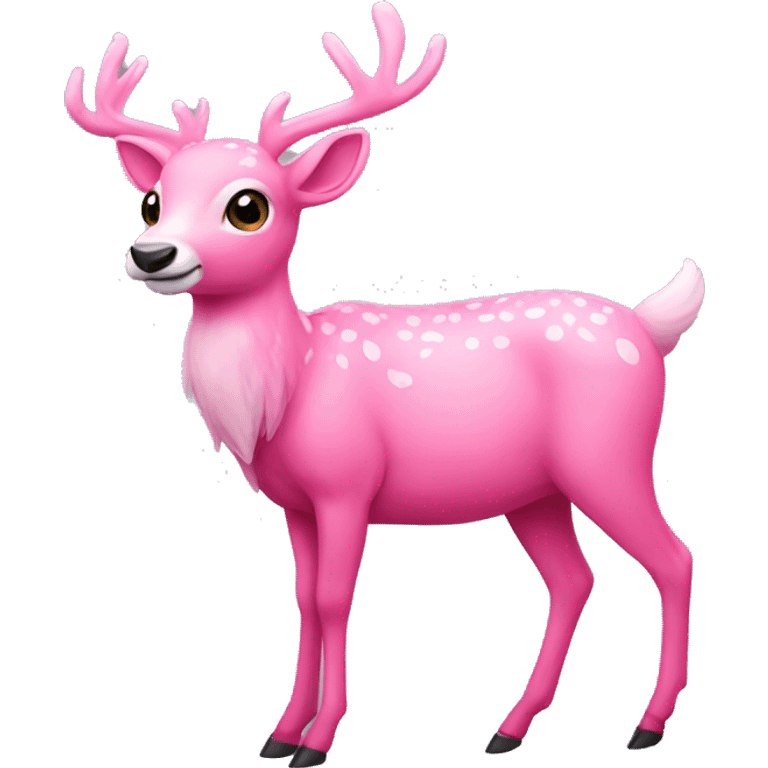 pink deer emoji