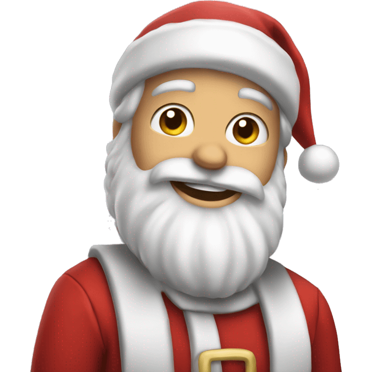 Handsome santa emoji