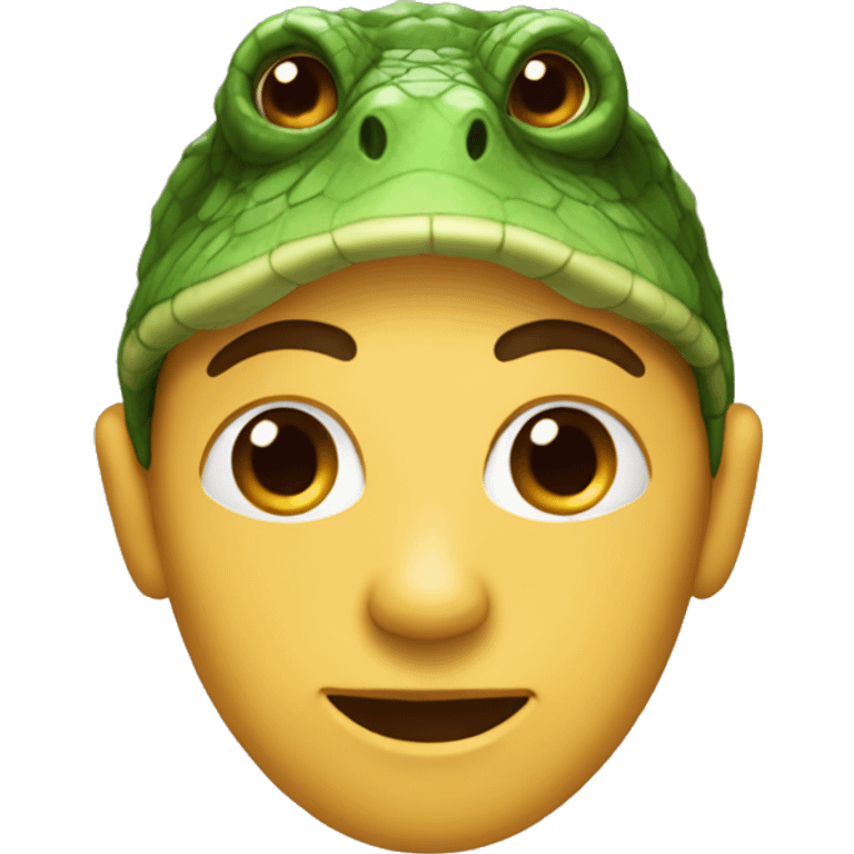 person associated with a reptile emoji