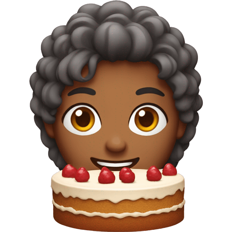 Cake with memoji emoji