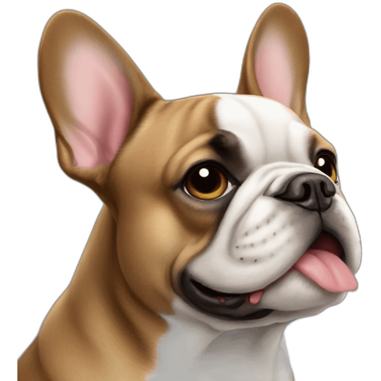 dog French Bulldog in profile emoji