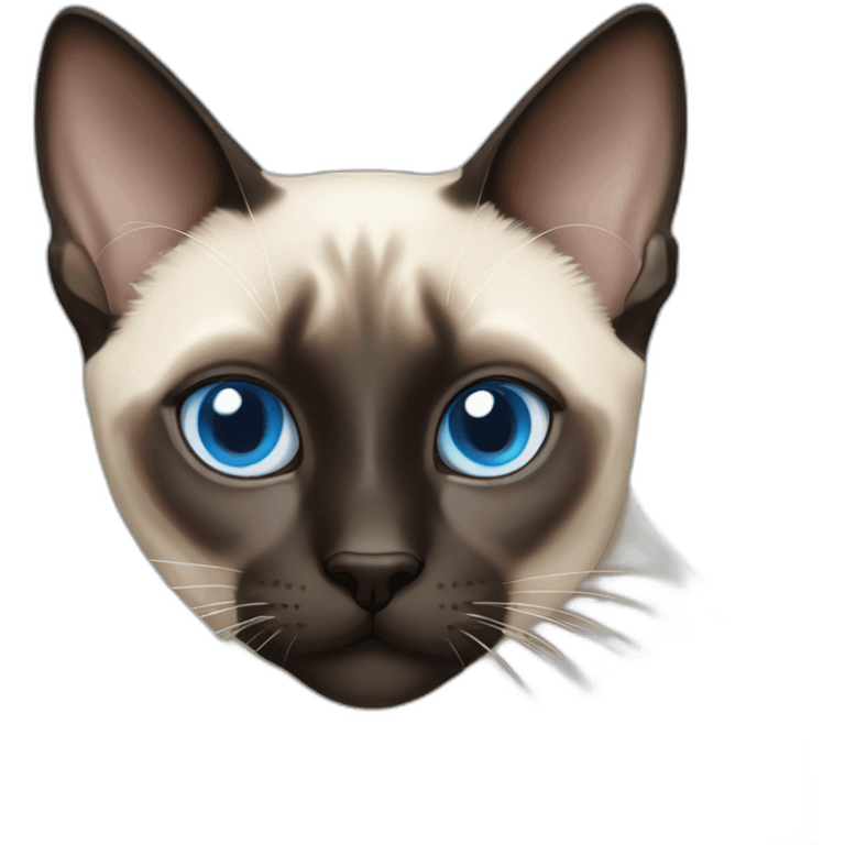 blue eye siamese cat emoji